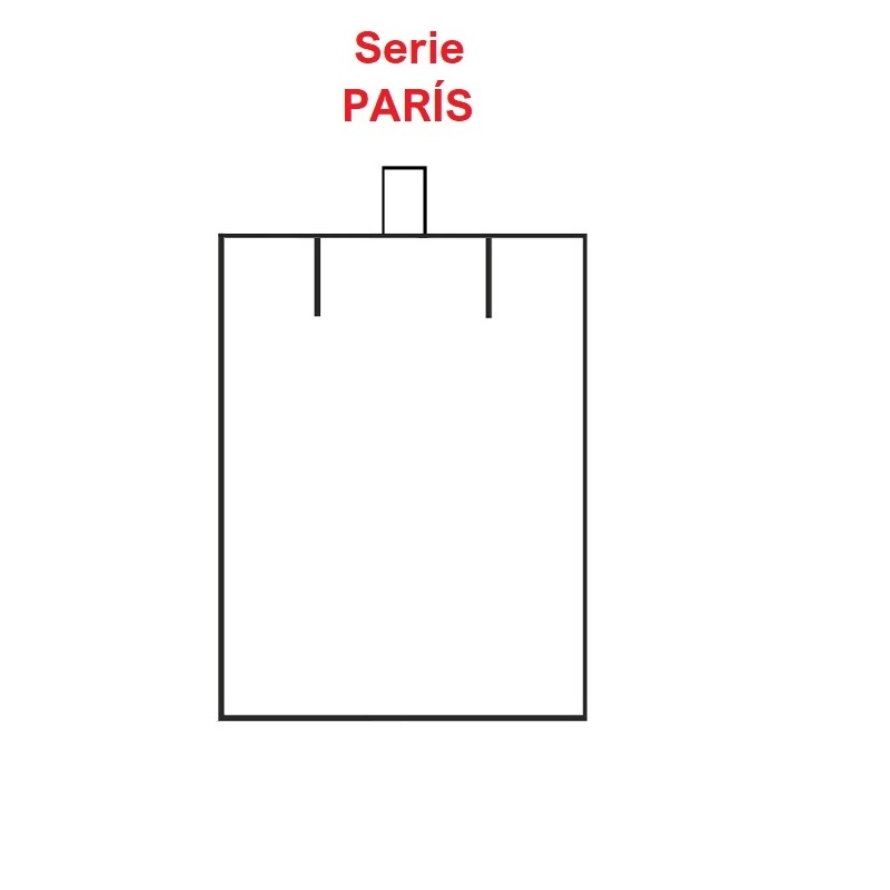 Estuche París medalla cadena mediano 60x79x30 mm.